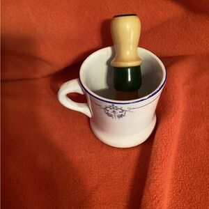 Vintage shaving cup and brush